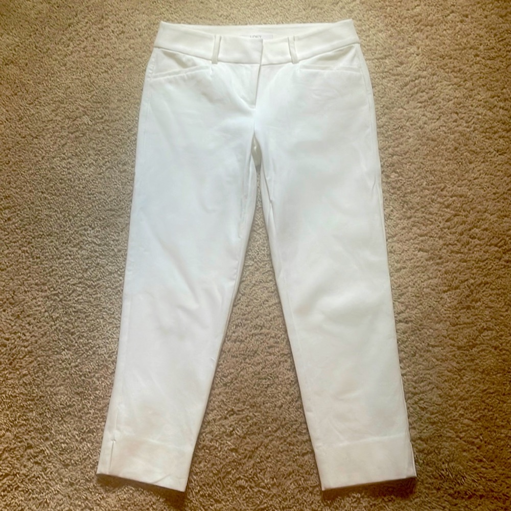 Loft white cropped pants size 0P